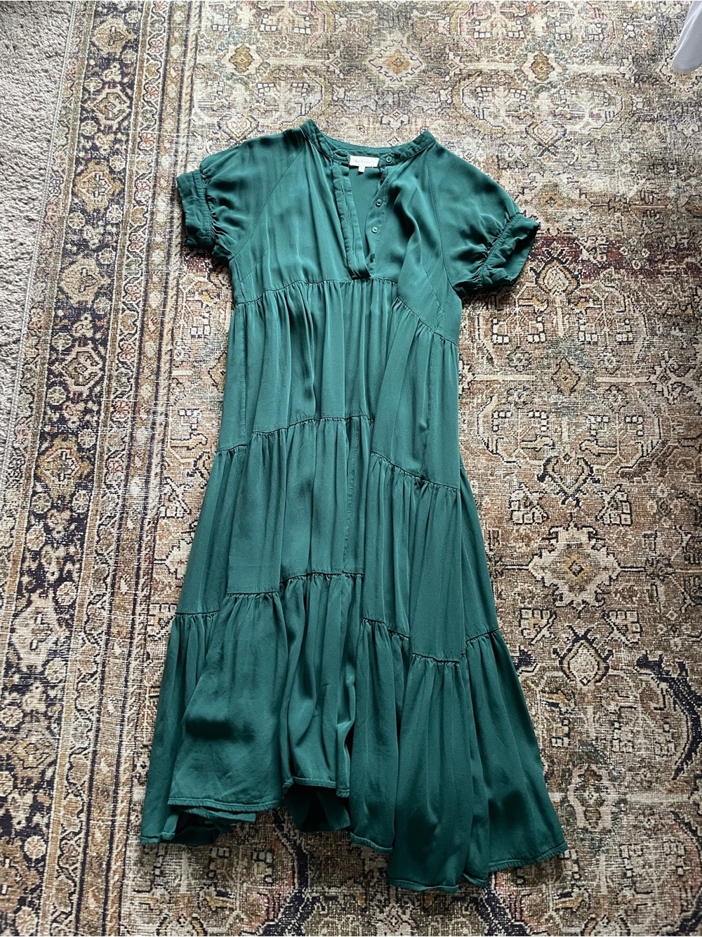 bohme Tiered Midi Dress | Green